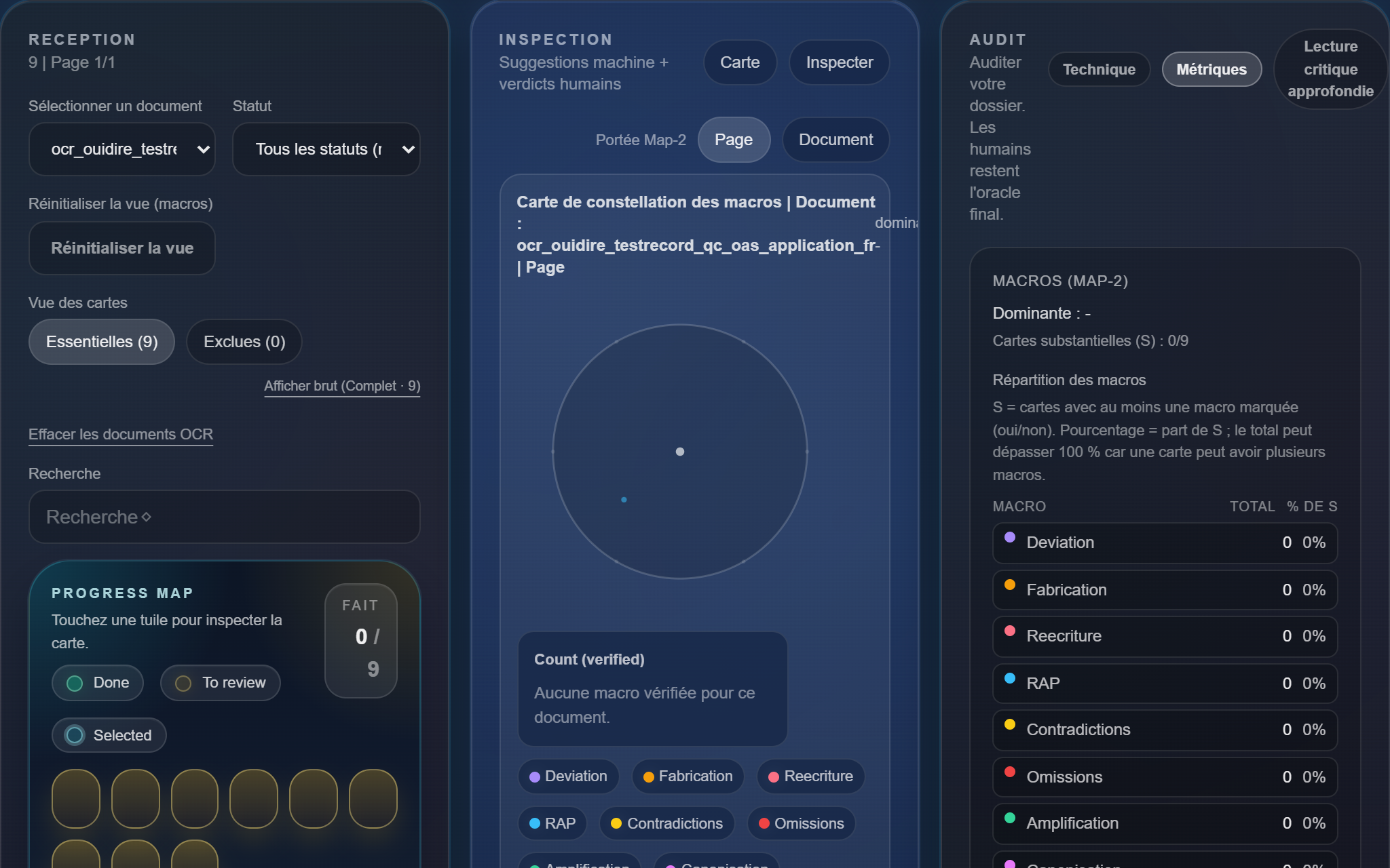 Gemini Digest card by card shows results, gives access to exports, and lets you jump straight back to the current card
